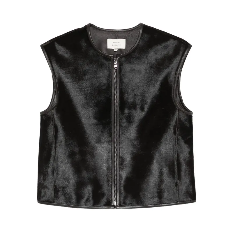 Leather Waistcoats Brown - Lou Lou De Saison