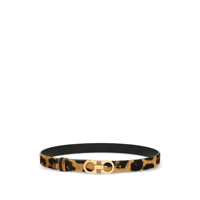 Gancini Belts Neutral, Black - Ferragamo