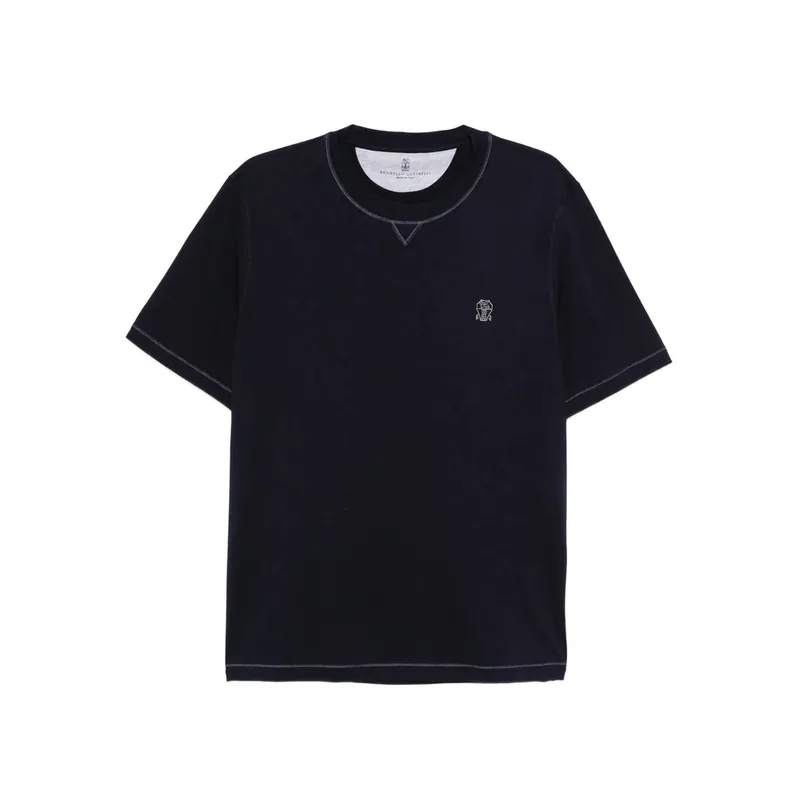 T Shirts Blue - Brunello Cucinelli