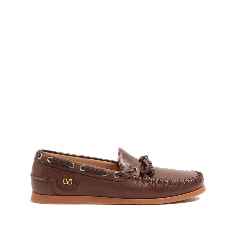 VLogo Signature Shoes Brown - Valentino Garavani