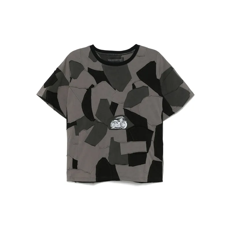T Shirts Gray, Black - Who Decides War