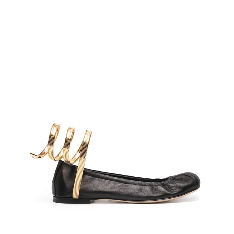 Shoes Black, Gold - René Caovilla