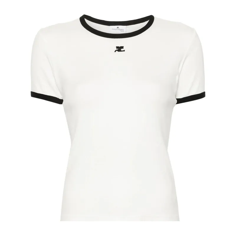 T Shirts White, Black - Courrèges