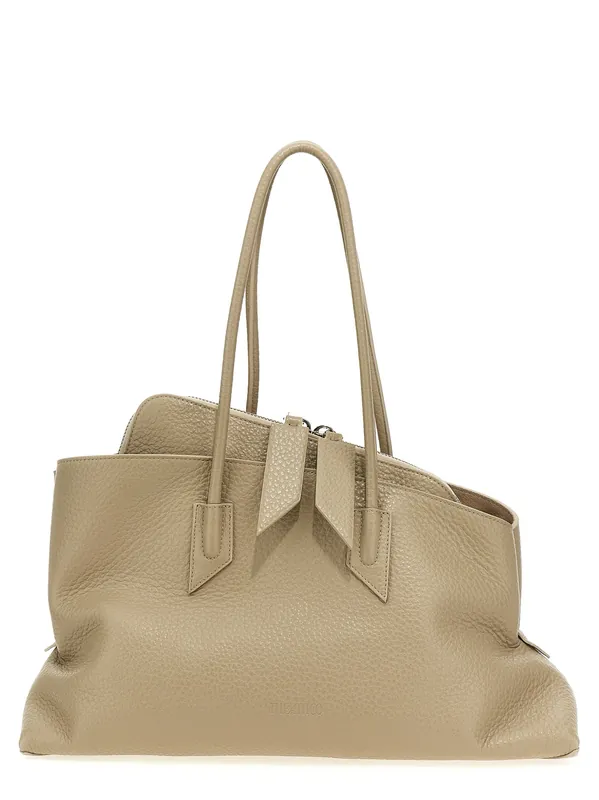 La Passeggiata Medium Shoulder Bags Beige - The Attico