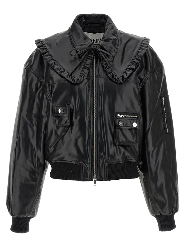 7093 Future Puffer Jackets Black - Ganni
