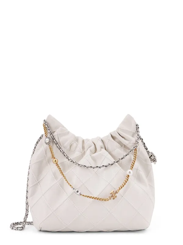 Fleming Mini Hobo Leather Crossbody Bag - Tory Burch