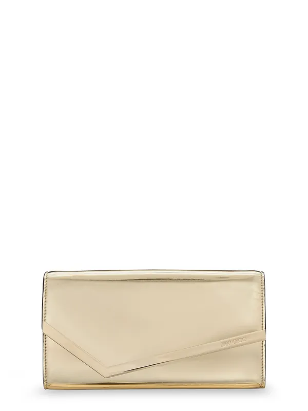 Emmie Metallic Leather Clutch - Jimmy Choo
