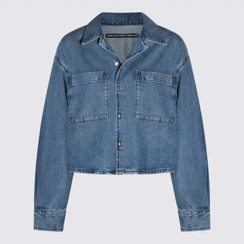 Shirts Vintage Marbled Blue - Alexander Wang