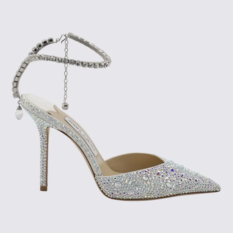 With Heel Ivory/Crystal - Jimmy Choo