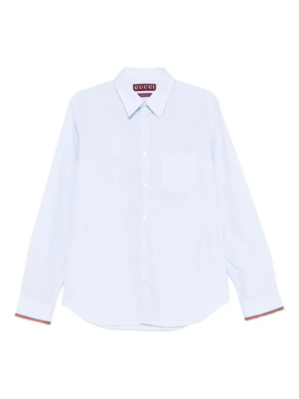 Striped Cotton Shirt - Gucci