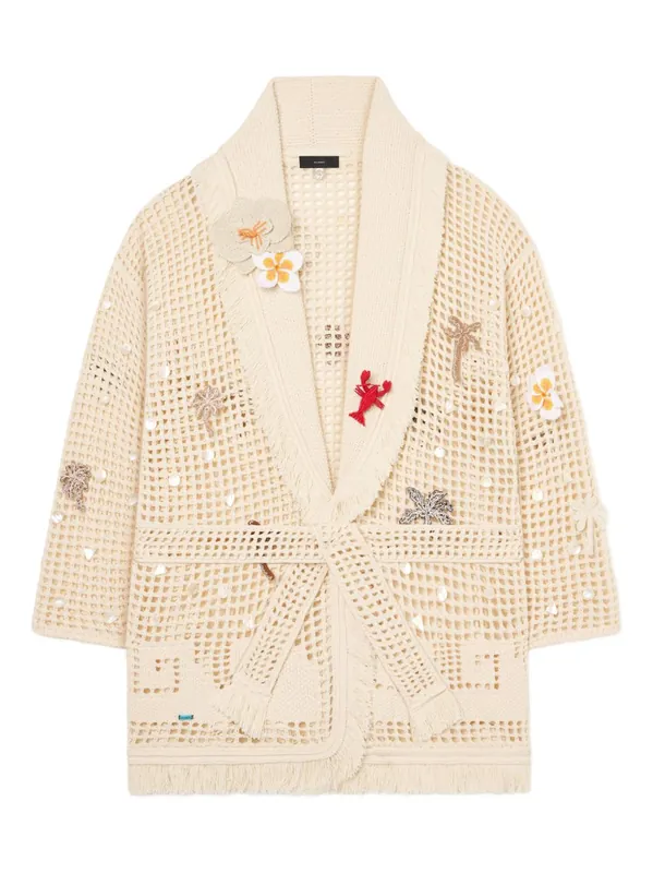 Where The Waves Begins Cotton Cardigan - Alanui