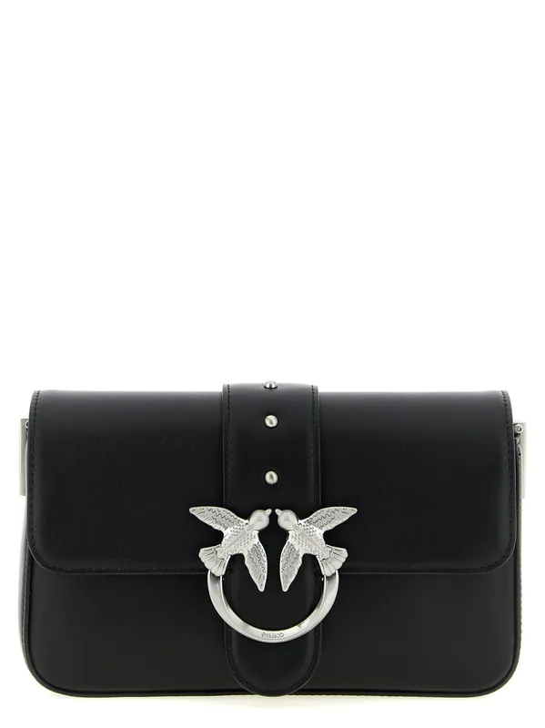 Mini Love Slouchy Shoulder Bags Black - Pinko
