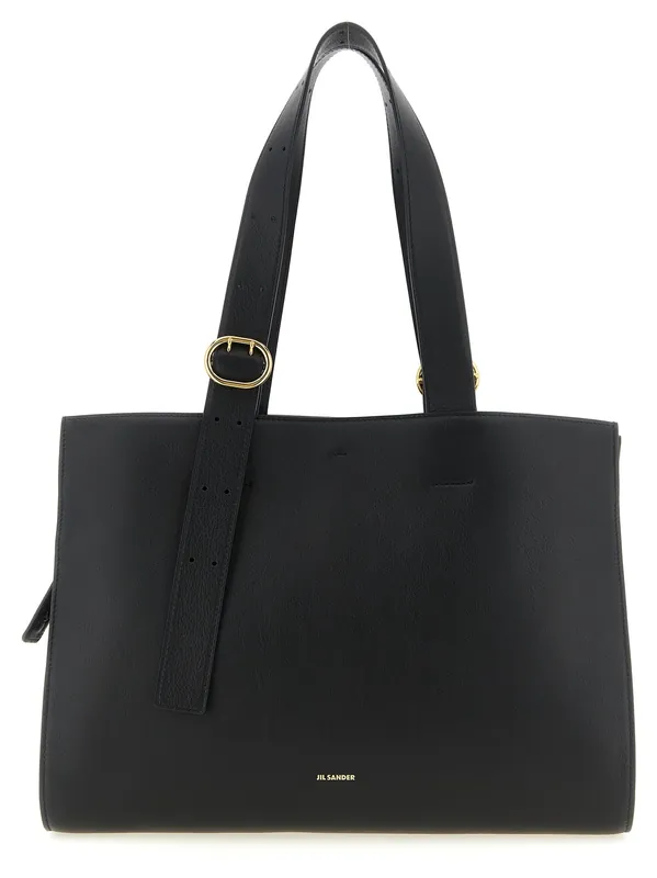 Cannolo Tote Bag Black - Jil Sander