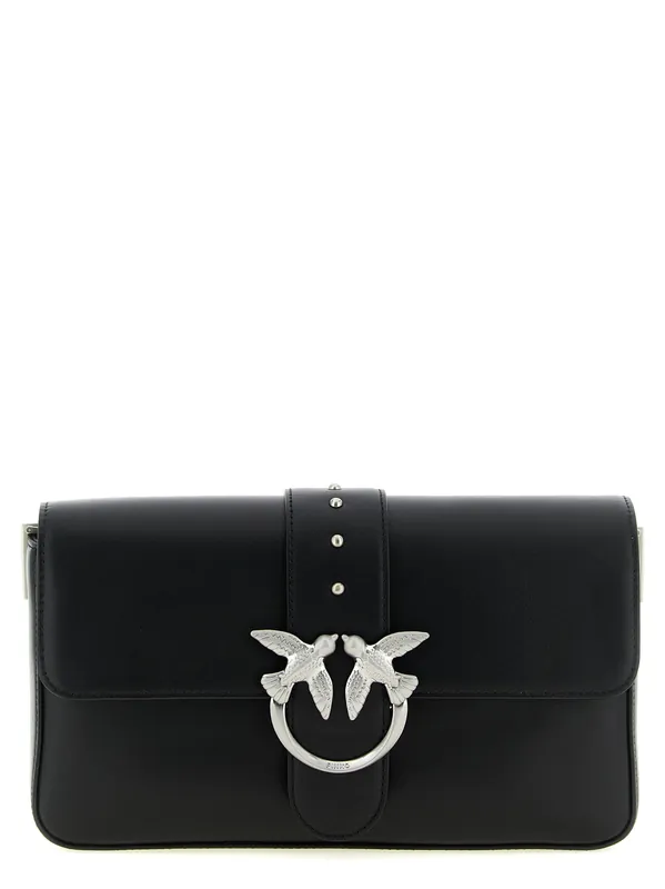Love Slouchy Classic Shoulder Bags Black - Pinko