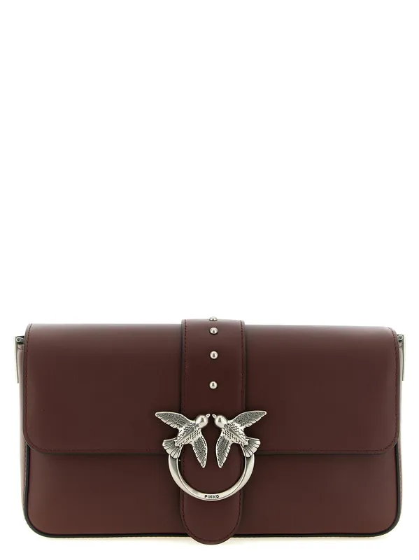 Love Slouchy Classic Shoulder Bags Bordeaux - Pinko