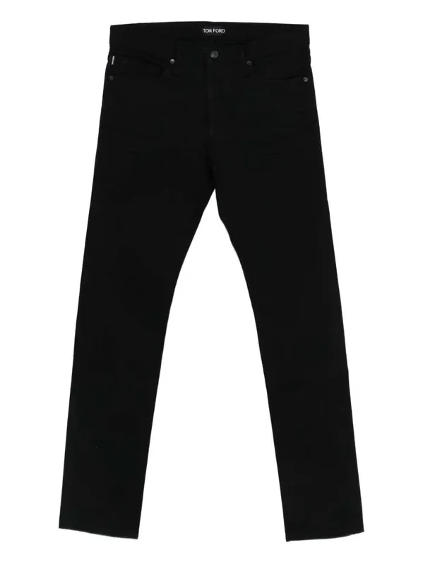 Jeans With Logo Patch - Tom Ford