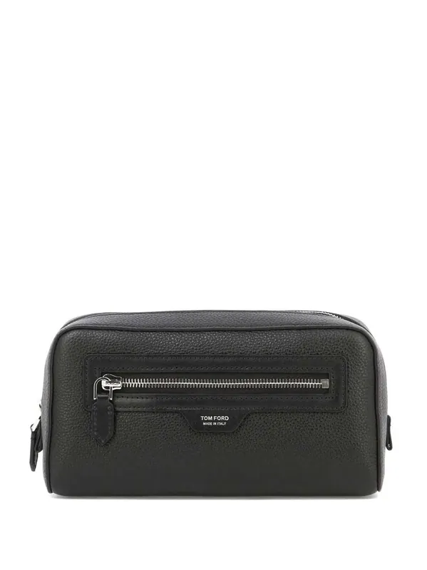 Toiletry Bag With Logo Appliqué - Tom Ford