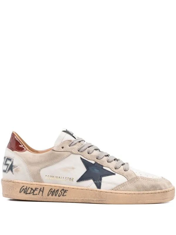 Ball Star Leather Sneakers - Golden Goose