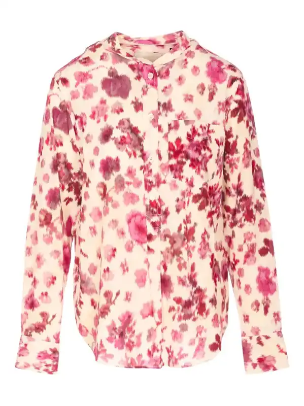 Rusak Silk Rose Print Blouse - Isabel Marant