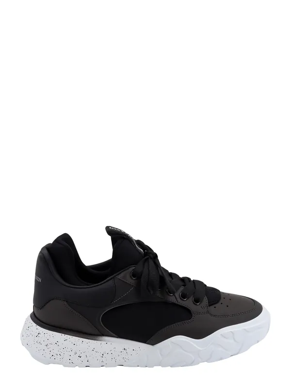Leather And Neoprene Sneakers - Alexander McQueen