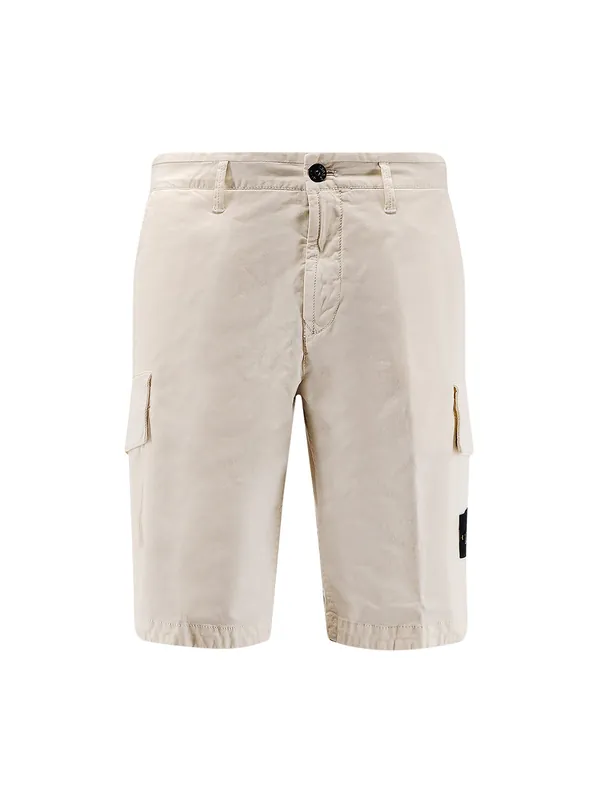 Organic Cotton Bermuda Shorts - Stone Island