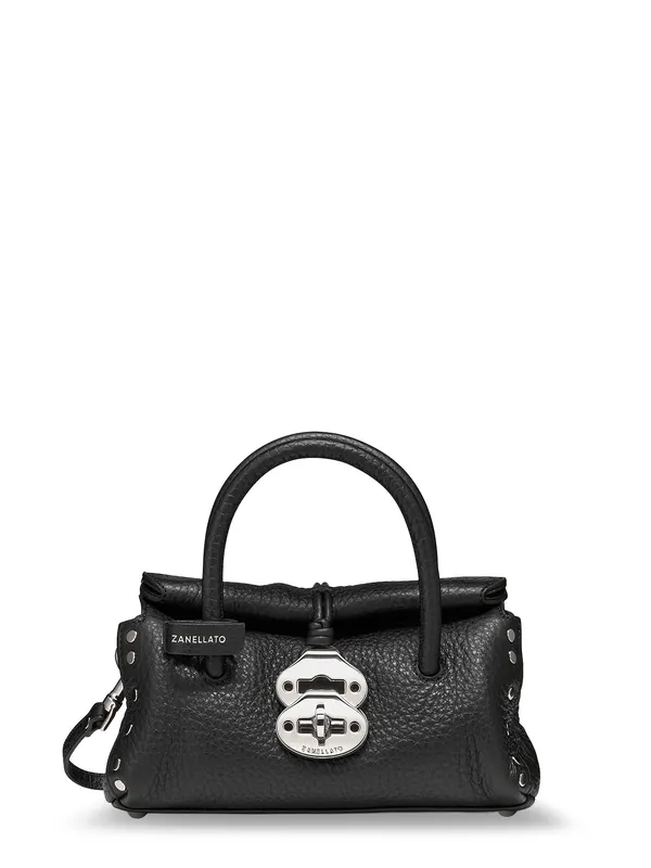 Dotta Hammered Leather Crossbody Bag - Zanellato
