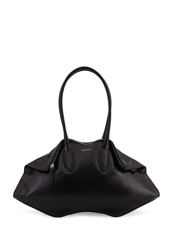 Manta Leather Shoulder Bag - Alexander McQueen