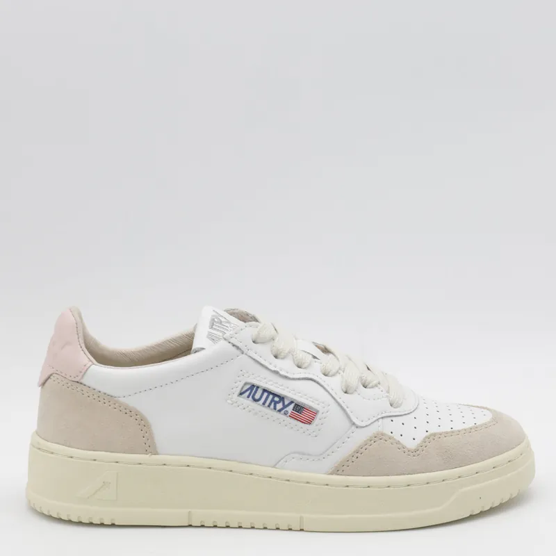 Sneakers Leat/Suede Wht/Pow - Autry