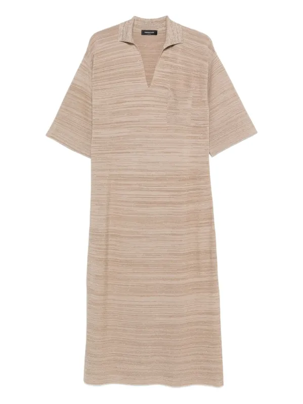 Wool And Cotton Shirtdress - Fabiana Filippi