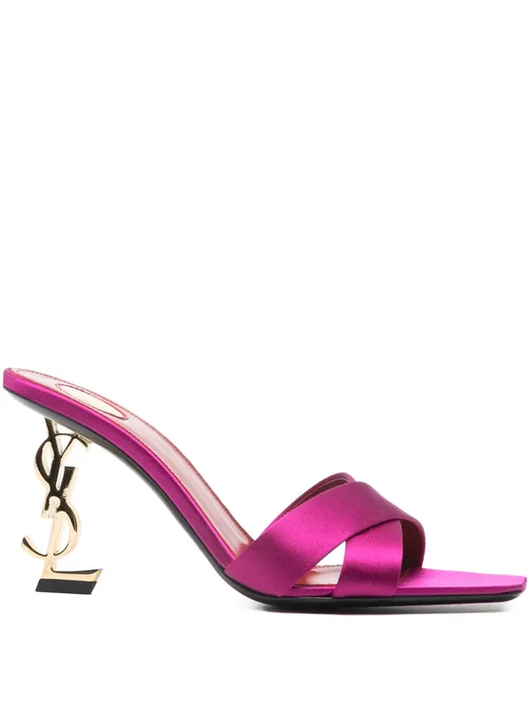 Opyum Satin Sandals - Saint Laurent