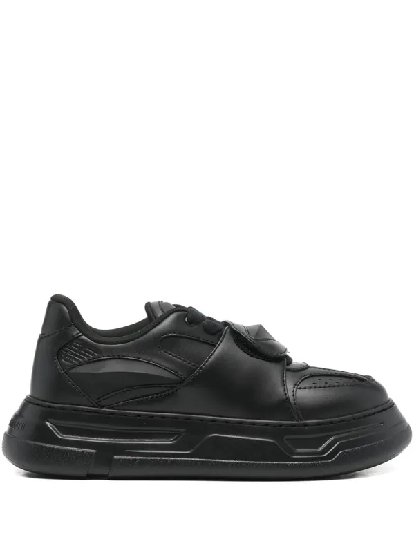 Leather Sneakers - Emporio Armani