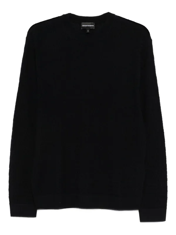 Wool Crewneck Sweater - Emporio Armani