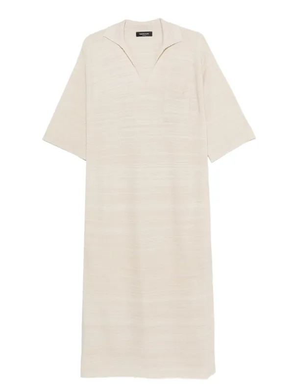 Wool And Cotton Shirtdress - Fabiana Filippi