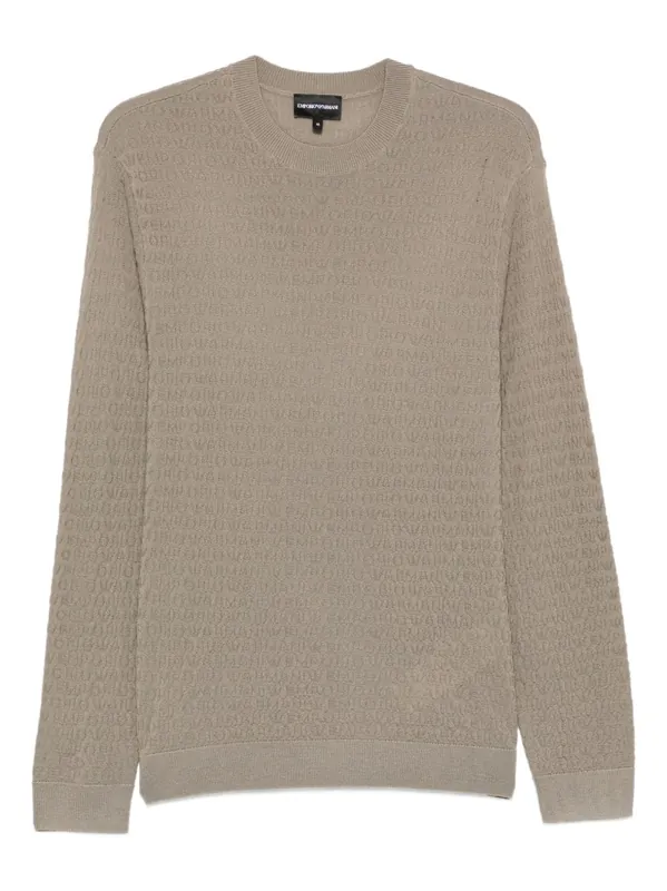 Wool Crewneck Sweater - Emporio Armani
