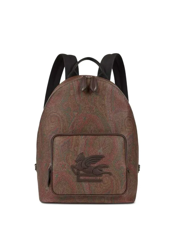 Backpack With Paisley Jacquard Print - Etro