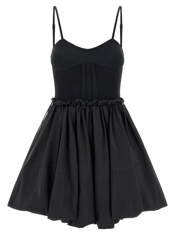 Taffeta Dress Dresses Black - The Attico