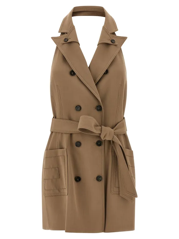 Vest Dress Dresses Beige - Elisabetta Franchi