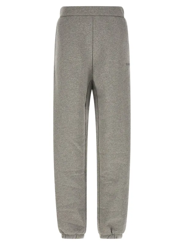 Logo Embroidery Joggers Pants Gray - The Attico