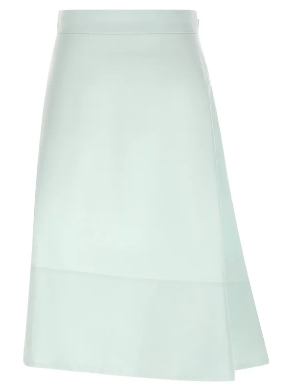Asymmetrical Skirt Skirts Light Blue - Jil Sander