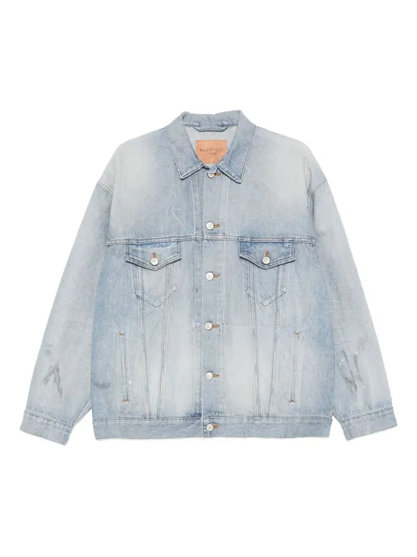 Denim Cotton Jacket - Balenciaga