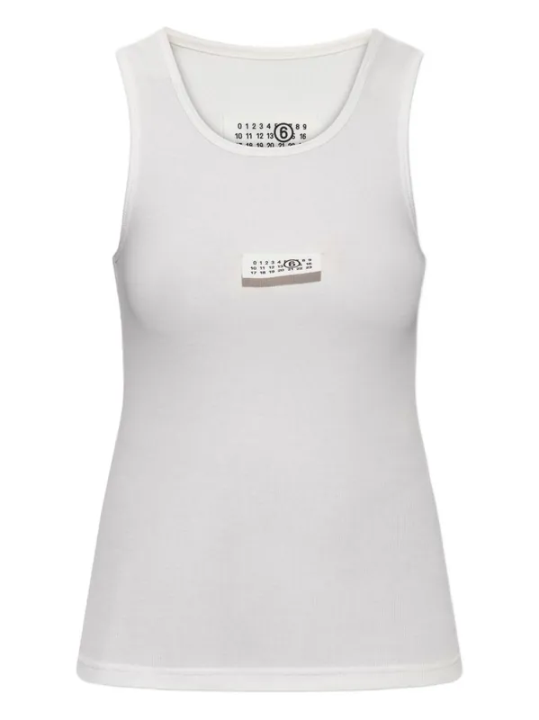 Logo Cotton Tank Top - MM6 Maison Margiela