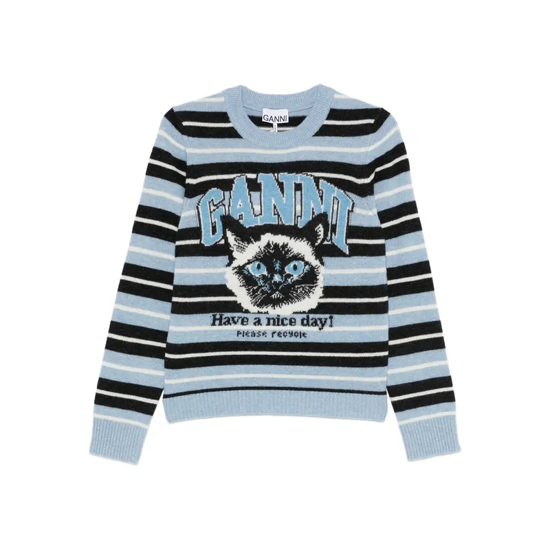 Sweaters Blue, Black - Ganni