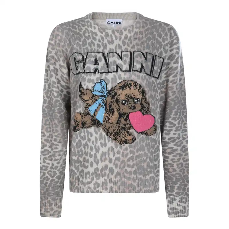 Sweaters Leopard - Ganni