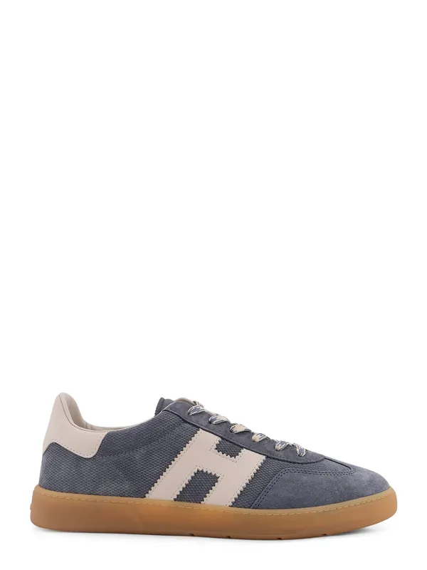 Suede Sneakers With Side Logo - Hogan