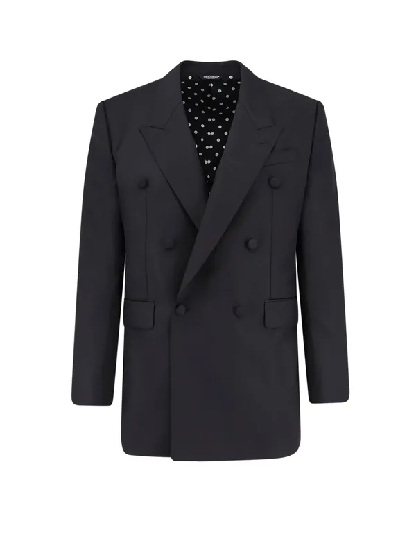 Double-Breasted Virgin Wool Blazer