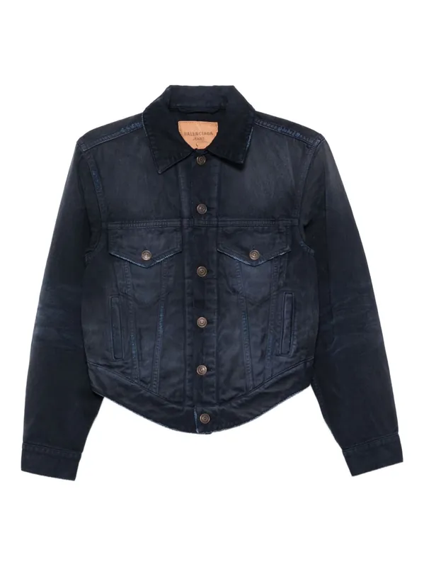 Denim Cotton Jacket - Balenciaga