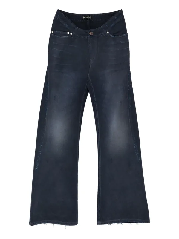 Curved Denim Jeans - Balenciaga