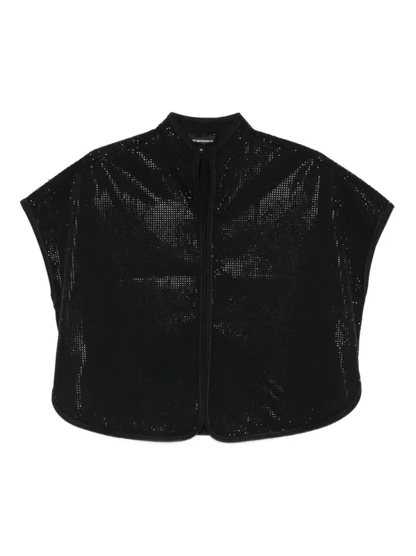 Studded Cropped Top - Emporio Armani