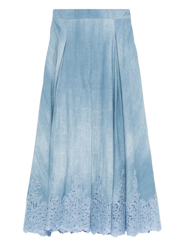 Embroidered Long Skirt - Ermanno Scervino