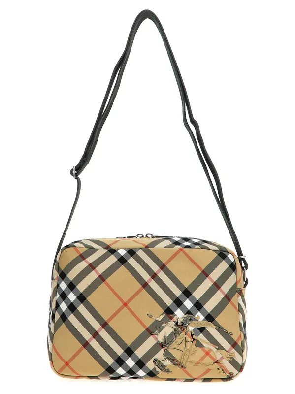 Check Crossbody Bags Beige - Burberry